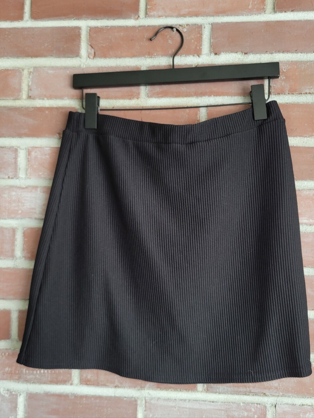 ASOS Black Ribbed Mini Skirt - Picture 2 of 4